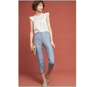 Terrain Cropped Utility Linen Pants